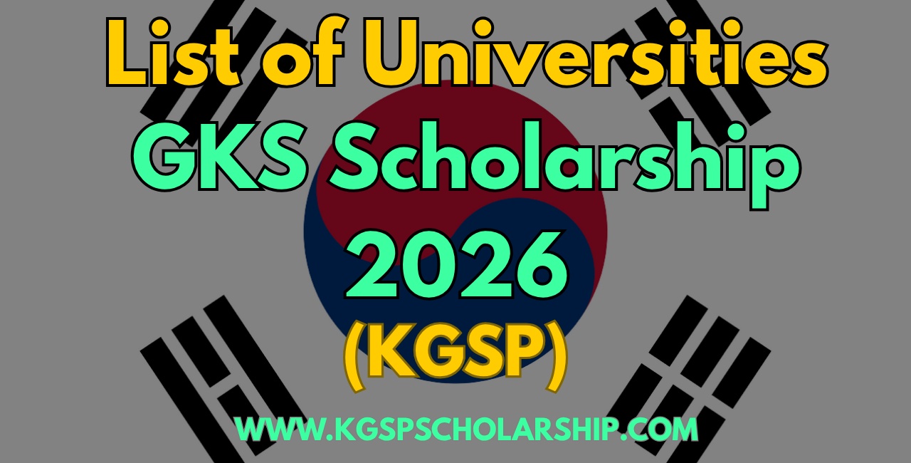 GKS Available Universities 2026
