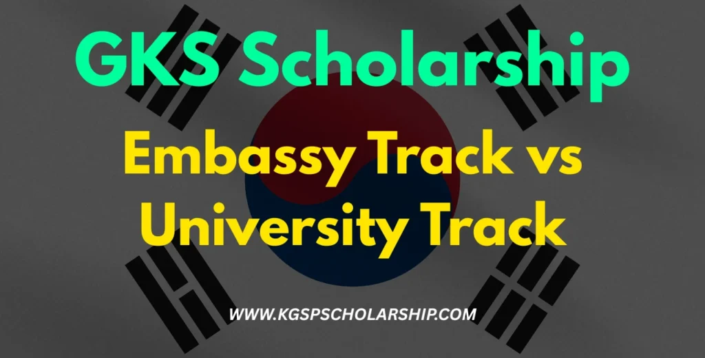 Embassy Track vs University Track for GKS Scholarship